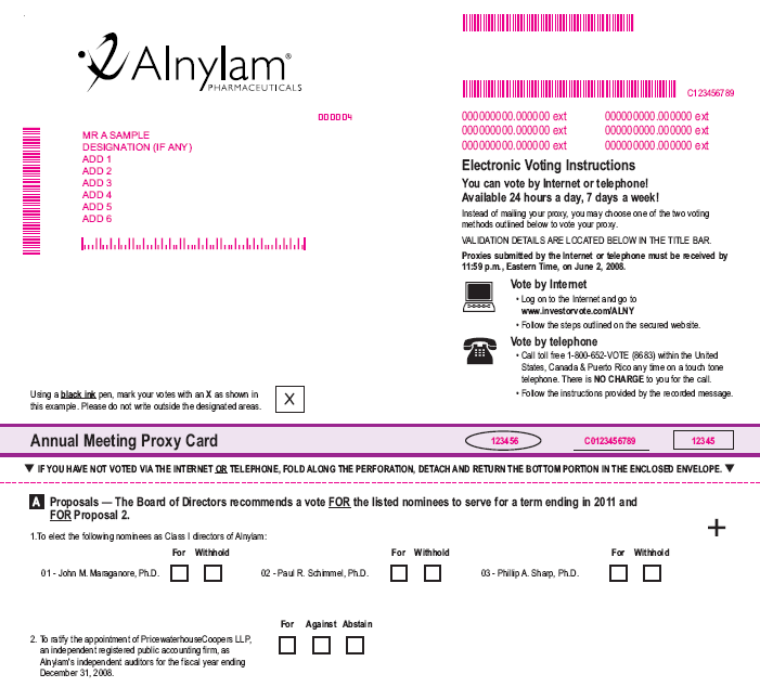 (Alnylam Logo)